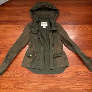 Army green coat
